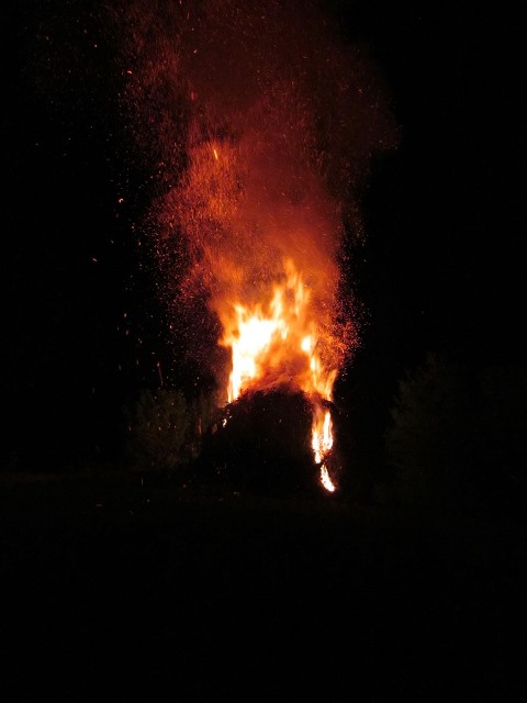 Požar na kozolcu – Žužemberk