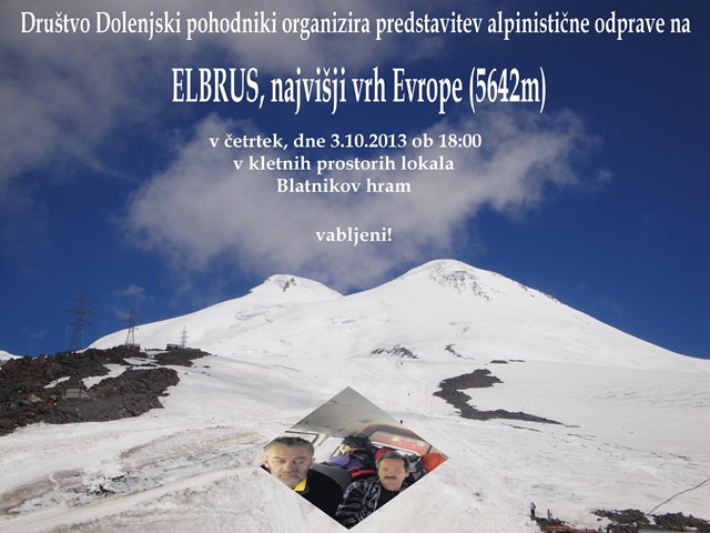 Predstavitev odprave na Elbrus