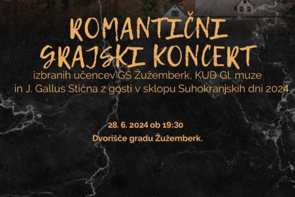 Vabilo na Romantični grajski koncert