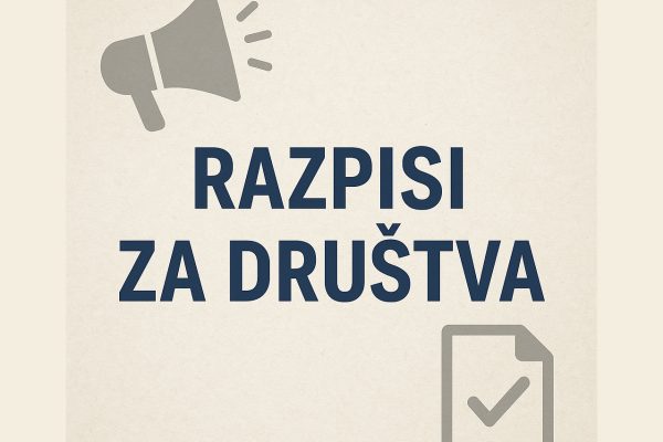 Javni razpisi za društva v letu 2025