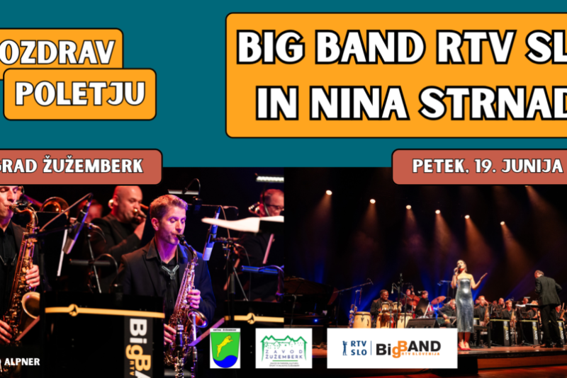Pozdrav poletju: Big Band RTV Slovenija in Nina Strnad